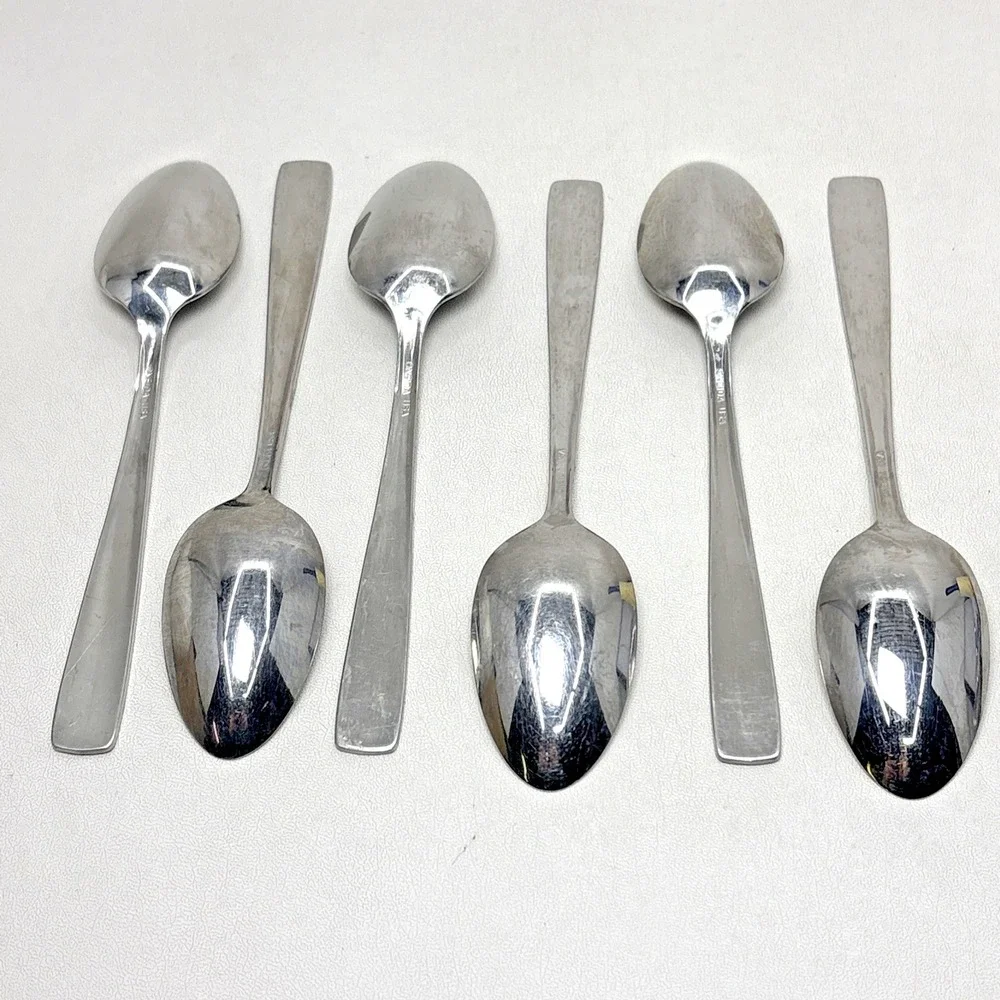 Oneida Satin Accent Set‎ of 6 Tea Spoons 6